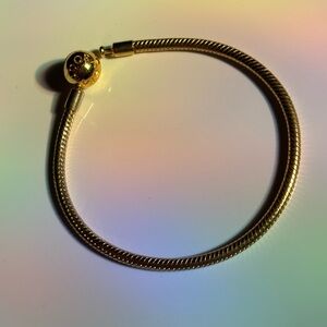 Pandora Moments Snake Chain 14k Gold-plated Bracelet